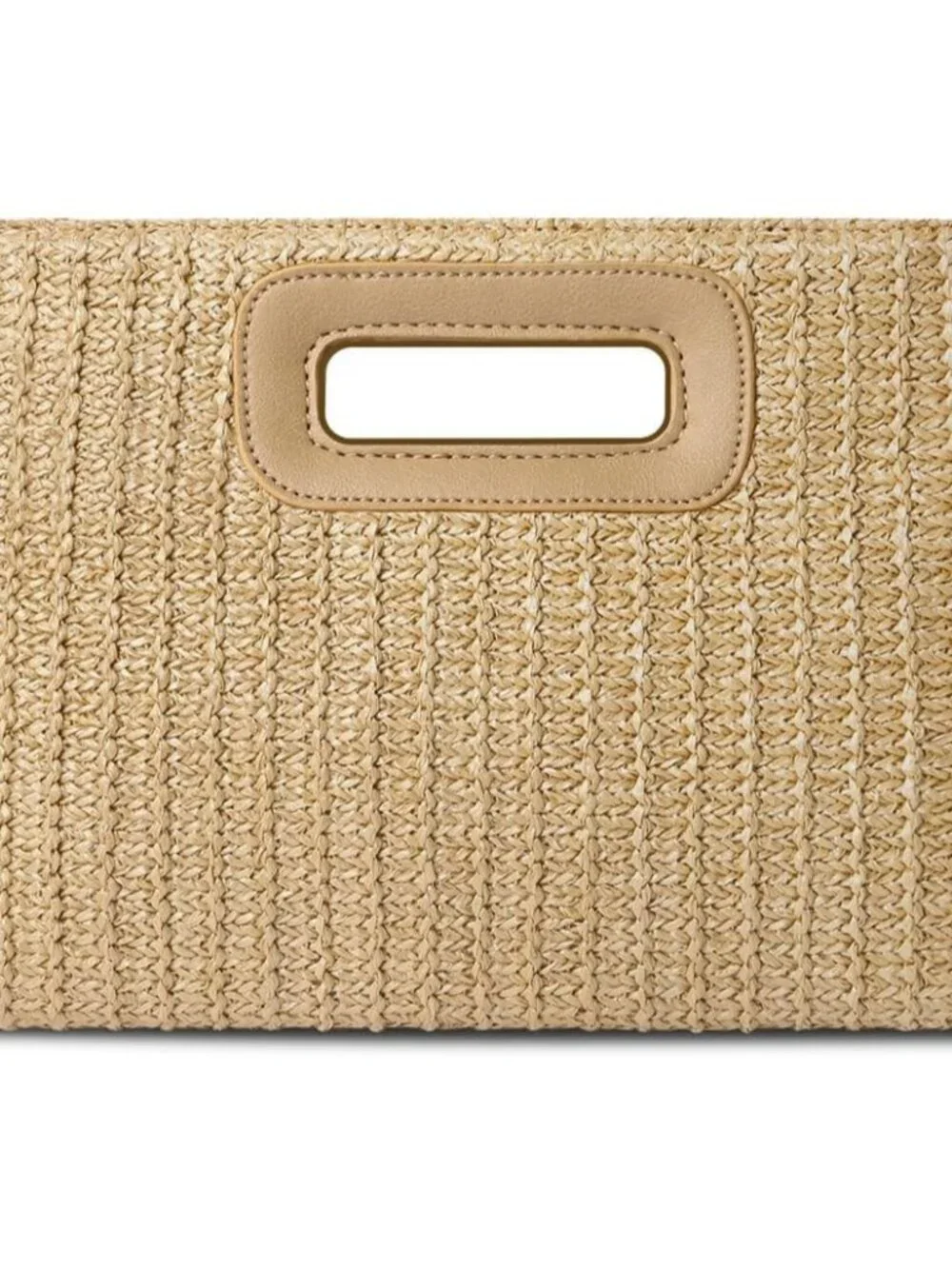Beach Clutch Bag Straw Summer Clutch Purses for Women Handmade Woven Purse Detac